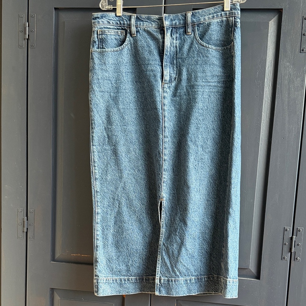 J. Crew Classic Blue Denim Skirt